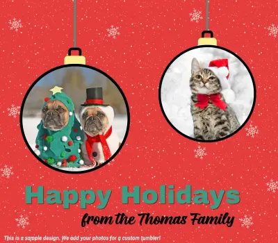 Holiday Photo Tumbler 4 - add your photos