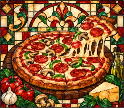 Stained Glass Pizza