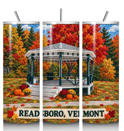 Readsboro Bandstand 20 oz steel tumbler