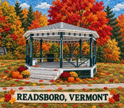Quilted Readsboro, Vermont Scene