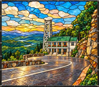 Hairpin Turn - Stained Glass Design