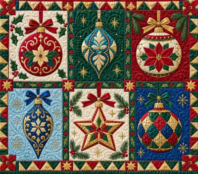 Ornaments Quilted Design