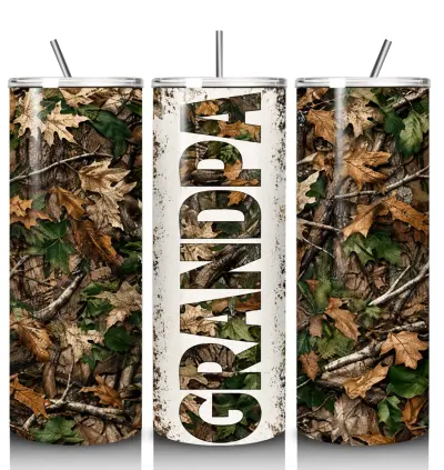 Grandpa 20 oz steel tumbler