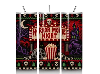 Horror Movie Night Knitted Design
