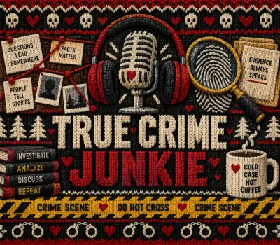 True Crime Junkie Knitted Design