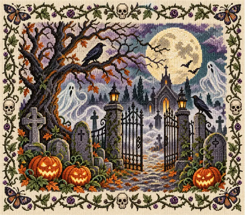 Embroidered Halloween