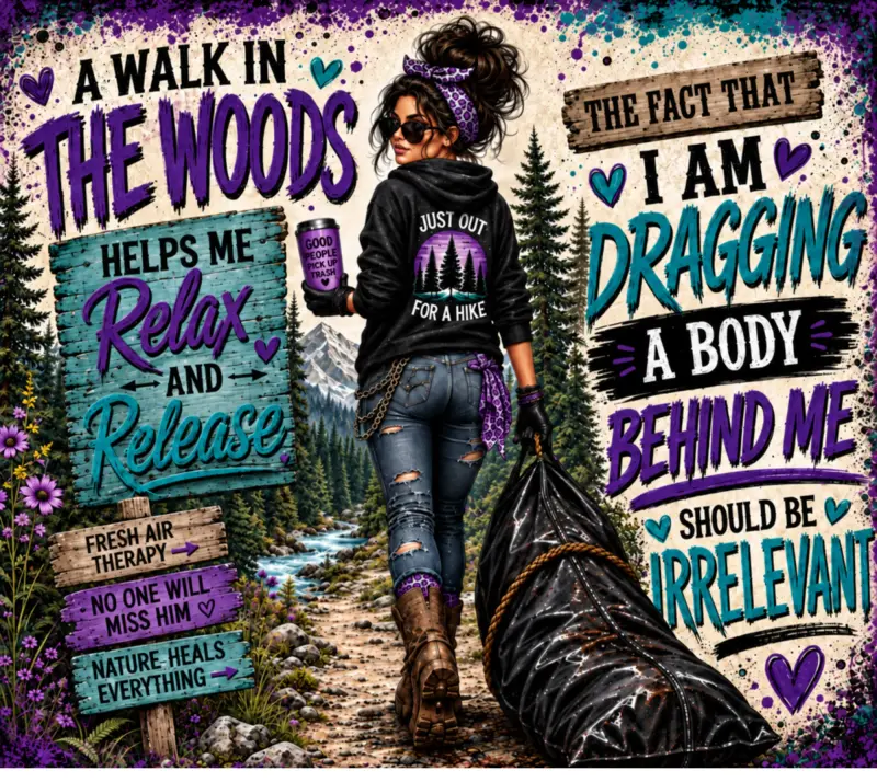 Hiking in the Woods