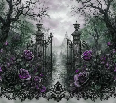 Goth Garden Gate