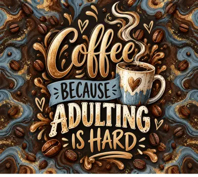 Coffee - Adulting is Hard