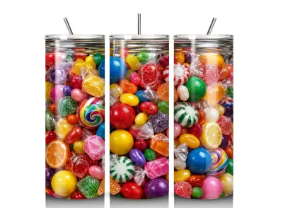 Candy Jar Tumbler 20 oz steel