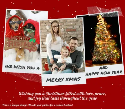 Holiday Photo Tumbler 6 - add your photos