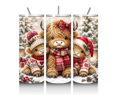 Holiday Highland Cows