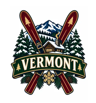 Vermont Skiing Shot Glass