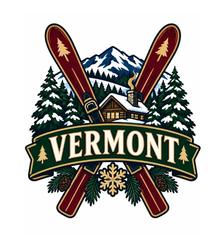 Vermont Skiing Shot Glass