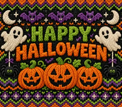 Happy Halloween Knitted
