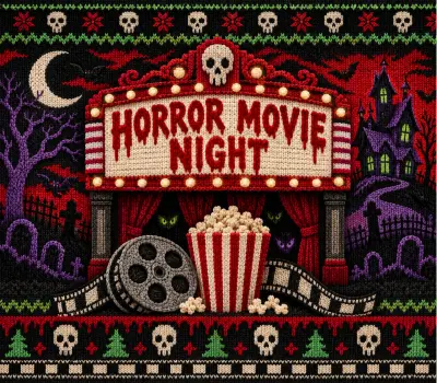 Horror Movie Night Knitted
