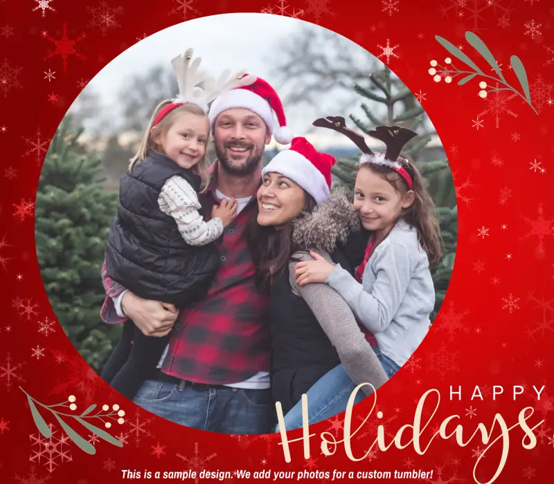 Holiday Photo Tumbler 10 - add your photo