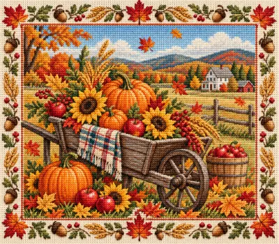 Embroidered Pumpkin