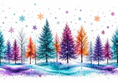Watercolor Trees