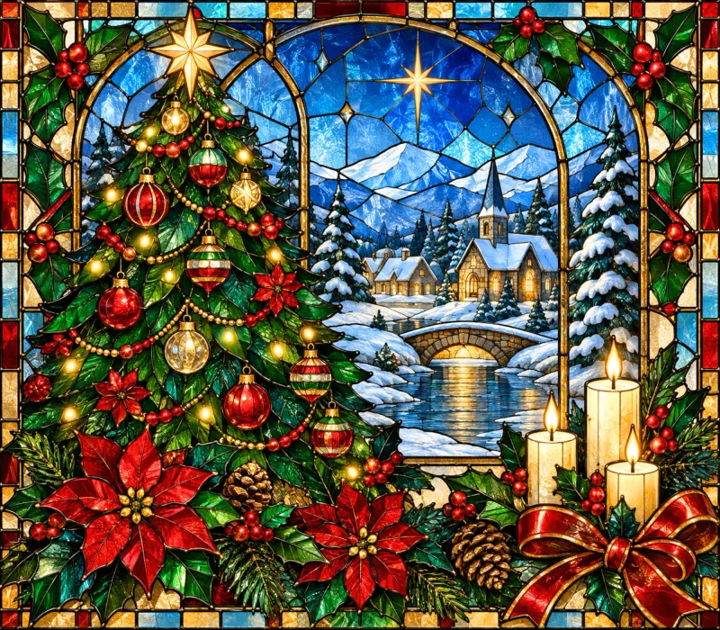 Stained Glass Christmas