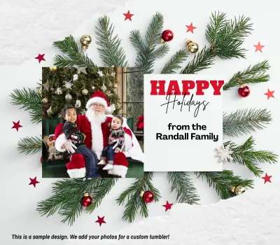 Holiday Photo Tumbler 9 - add your photo