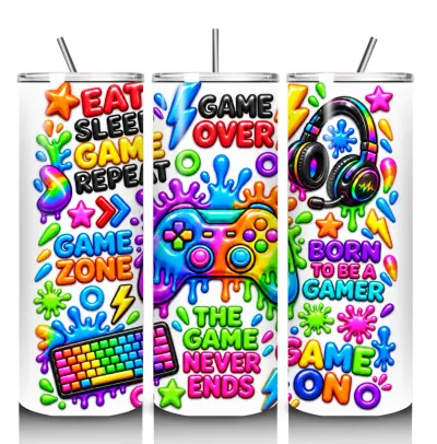 Kids Gamer 20 oz steel tumbler
