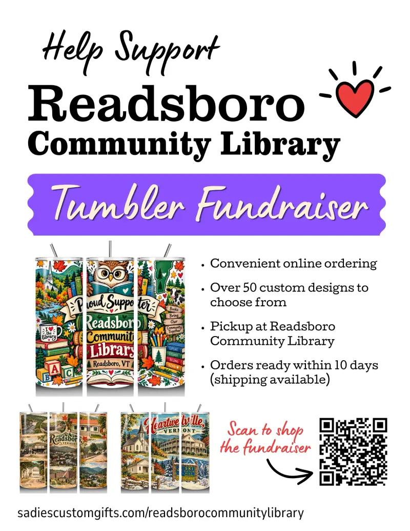 Readsboro Community Library fundraiser poster